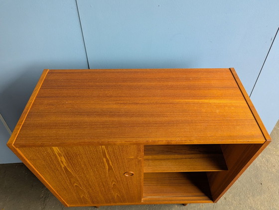 Libreria vintage in teak danese anni '60, Armadi contenitori, Legno, Marrone (foto 9 di 11)