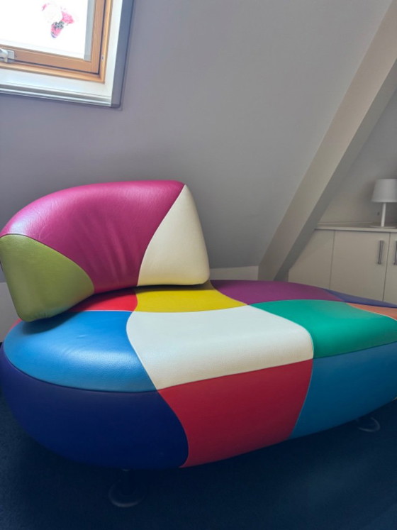 Leolux Kikko Chaise Longue – Leather, Metal (photo 2 of 5)