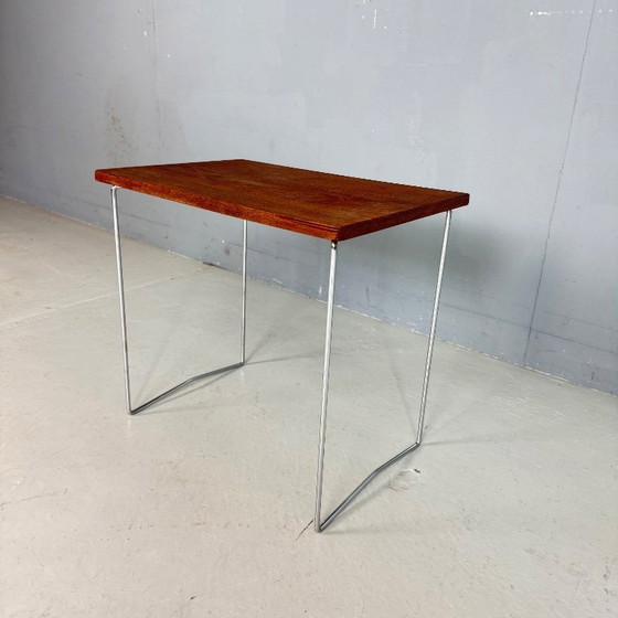 Image 1 of Mesa auxiliar Tomado teca-cromo