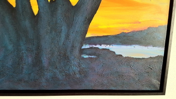 Manou Claire - Tramonto romantico – Dipinti e disegni, Wood, Canvas (photo 8 of 9)