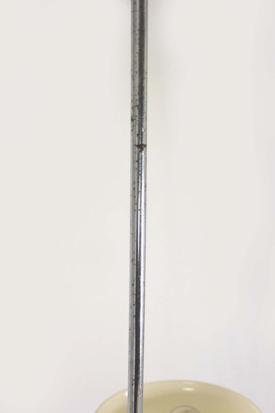 Image 1 of Bauhaus Chrome Chandelier from Zukov, 1940s