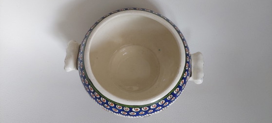 Image 1 of Vaso turco vintage in ceramica dipinto a mano proveniente da Kütahya