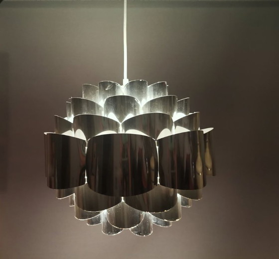 Image 1 of Lampada moderna danese in argento