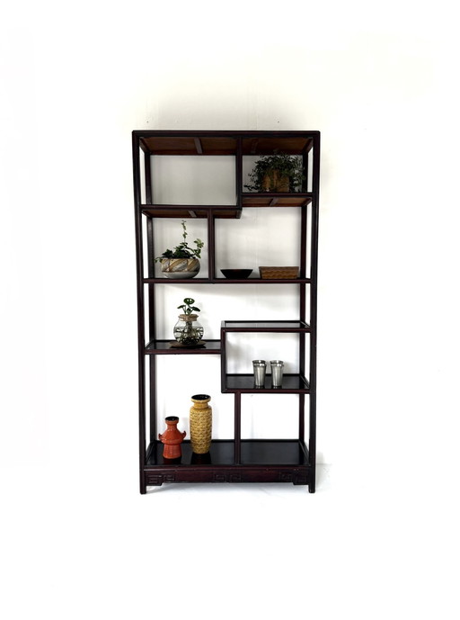 Séparation de pièce/armoire murale chinoise vintage des années 70