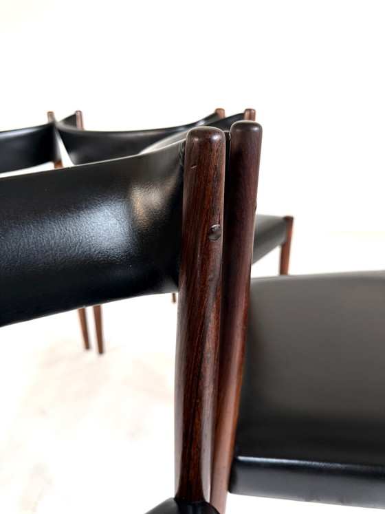 Image 1 of Ensemble de 6 chaises de salle à manger danoises vintage des années 60