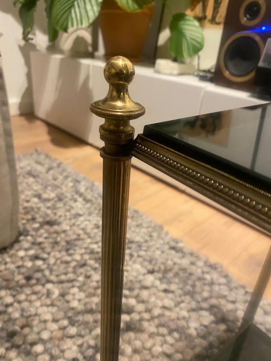 Image 1 of Table d'Appoint Bronze Style Maison Baguès Vintage 