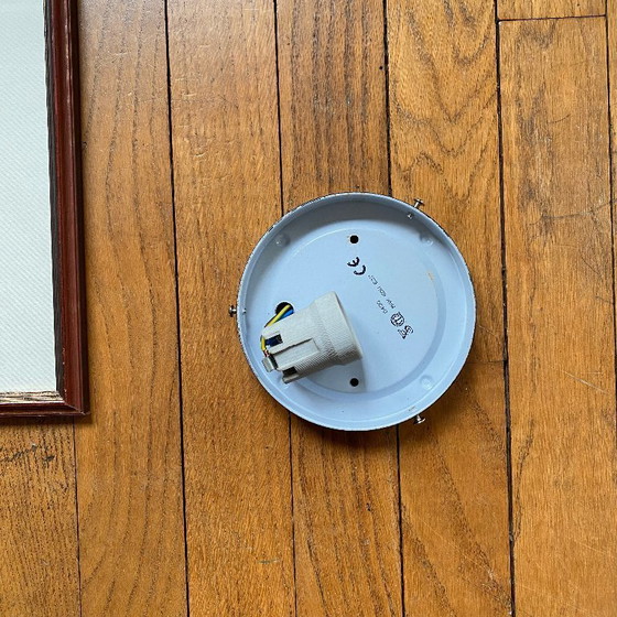 Image 1 of Vintage glazen wand-/plafondlamp uit de jaren 70 of 80