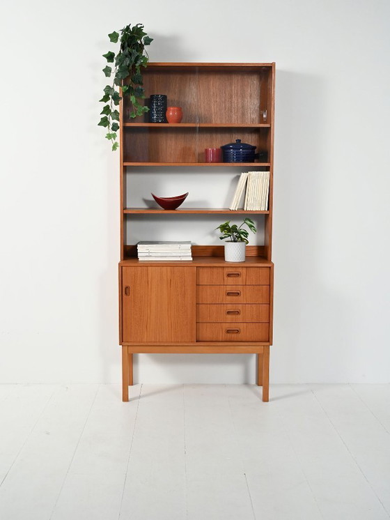 Image 1 of Libreria scandinava in teak con espositore