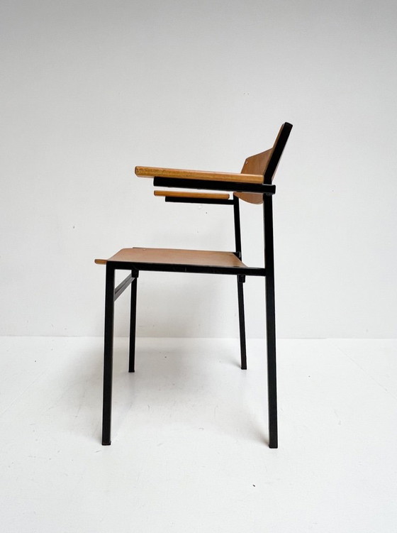 Image 1 of Set aus 6 stapelbaren Stühlen von Gijs van der Sluis, 1970er Jahre