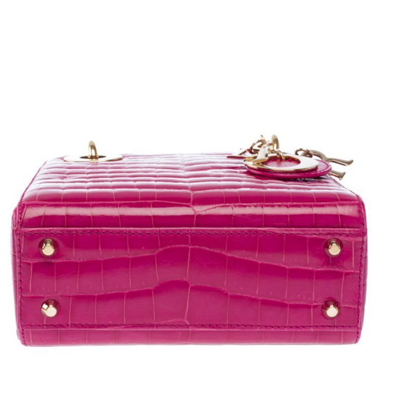 Image 1 of Sac DIOR Lady Dior en Crocodile Rose - 103491