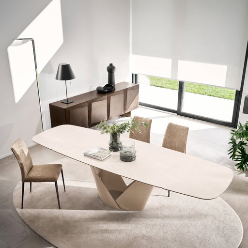 Table de salle à manger en céramique Calligaris Calla