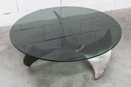 Image 1 of Table basse Propeller K9 design Knut Hesterberg 1960 verre fumé 80cm