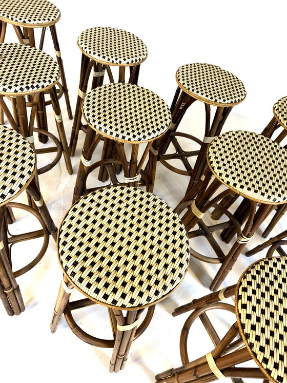 Image 1 of 12 tabourets de bistrot français vintage des années 80