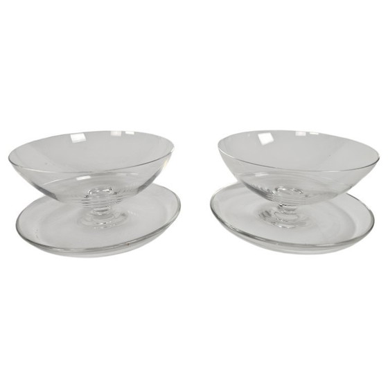 Image 1 of Fabbrica di vetro Leerdam - Andries Dirk Copier - coppe di gelato (2) - 1947