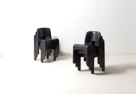 Set aus 6 „Universale“-Stühlen von Joe Colombo – Kartell, Esszimmerstühle, Plastic (photo 7 of 18)