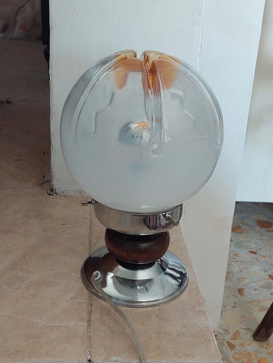 Image 1 of Lámpara de mesa espacial de mediados de siglo diseñada por Toni Zuccheri para Mazzega