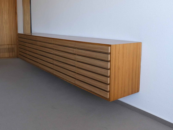 Image 1 of Wall hanging sideboard custom design in the style of Sussex for eyeglass manufacturer