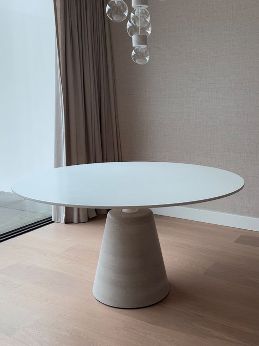 Table d'appoint MDF Italia Rock Table Blanche 120