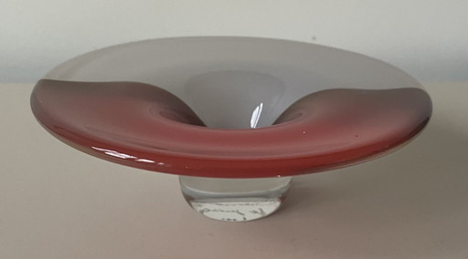 Glass Center Leerdam - Cuenco de vidrio artístico a pie