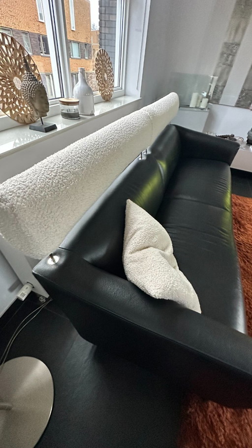 2 leather Leolux Patachou sofas