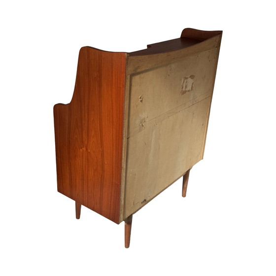 Image 1 of Ca. 1960’s - Danish secretary with mirror and extendable desk - Teak wood