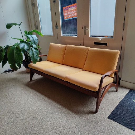 Vintage De Ster Gelderland Dreisitzer-Sofa, 50er/60er Jahre.