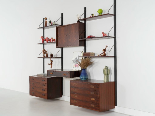 Estantería modular PS System de Preben Sørensen, chapa de palisandro, Dinamarca, años 60 – wandkast, Wood (photo 2 of 19)