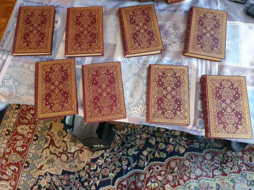 Juego decorativo de 22 piezas: Obras de Vondel (ca. 1890) – koffietafelboeken, Paper (photo 2 of 6)