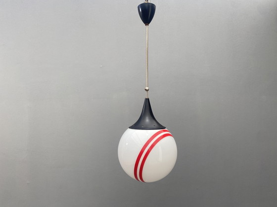 Image 1 of Hanging Pendant Lamp with Round Glass Shade