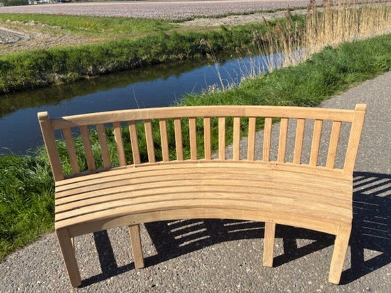 Image 1 of Hochwertige, robuste Gartenbank aus Teakholz – Teak&Garden – neuwertig