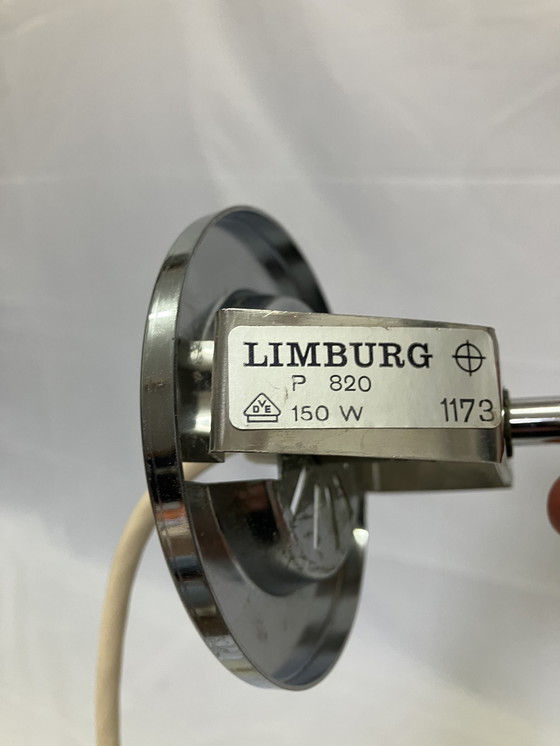 Image 1 of Lampada a sospensione vintage in vetro cristallo Glashütte Limburg con prisma