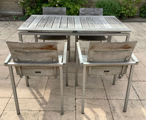 Teak garden set from Danish design brand Trip Trap