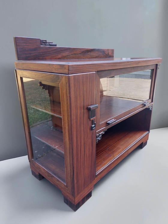 Credenza scolastica di Amsterdam, mobile Art Déco – Credenze, Wood, Glass (photo 6 of 11)