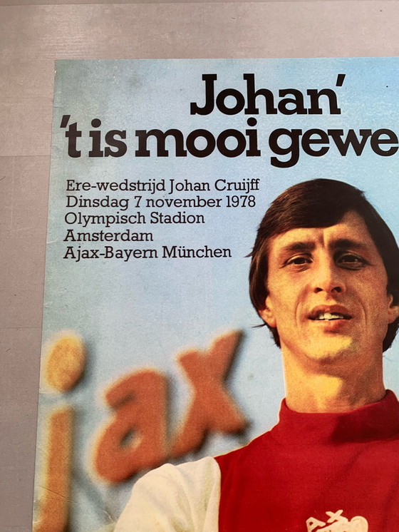 Image 1 of Affiche du match d'adieu de Johan Cruyff à l'Ajax