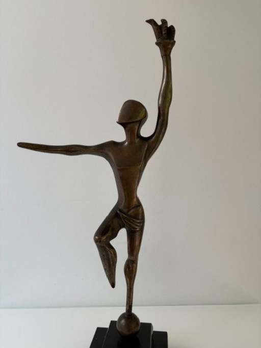 Esculturas modernistas de bronce Louis Nelen ca. 1960 – beeldhouwkunst, Stone (photo 2 of 11)