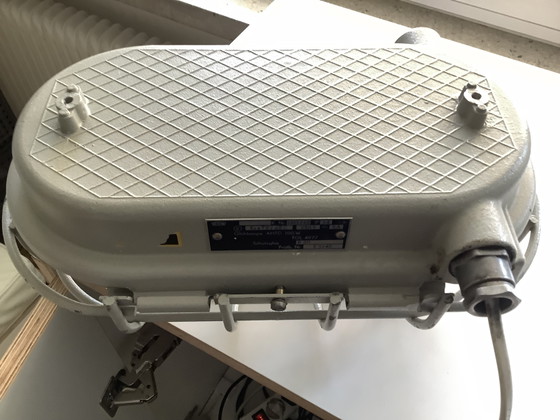 Vintage GDR bunker lamp Industrialxx – Wall lights, Metal, Glass (photo 3 of 5)