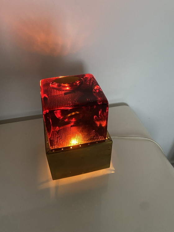 Lampada da tavolo in vetro e ottone – anf, Lampade da tavolo (photo 4 of 10)