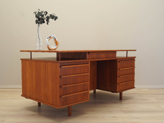 Image 1 of Scrivania in teak, design danese, anni '70, prodotta in Danimarca