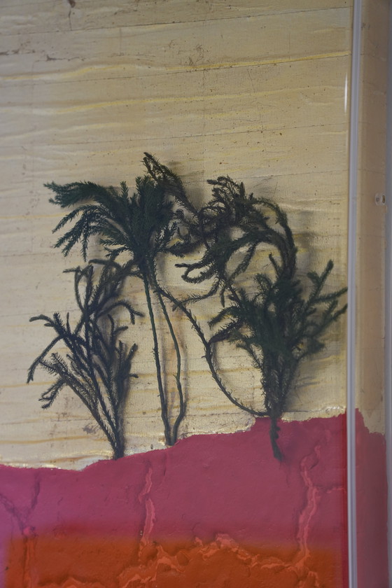 Image 1 of Captivating 1980s Italian Modernism: Signed Guido Coletti Mixed Media Shadow Box