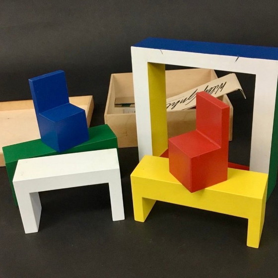 Image 1 of VITRA, Design Museum Collection. Furniture Game, Willy Guhl. NEW.