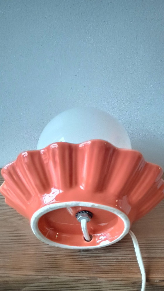 Image 1 of schelplamp uit de jaren 70