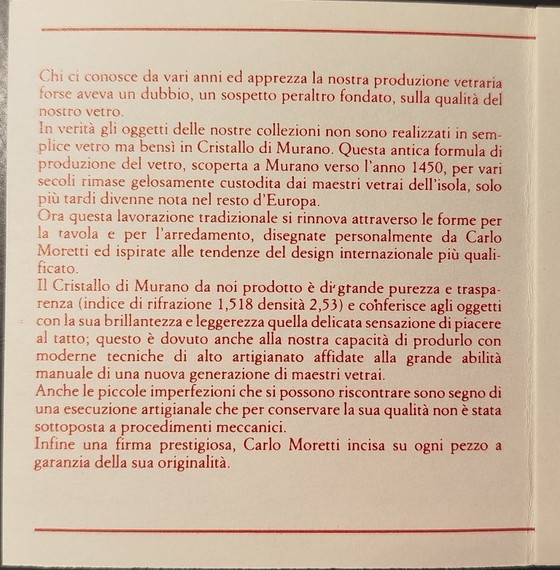 Image 1 of Crystal paperweight, sculptural object by Carlo Moretti, master glassmaker of Murano, Venice