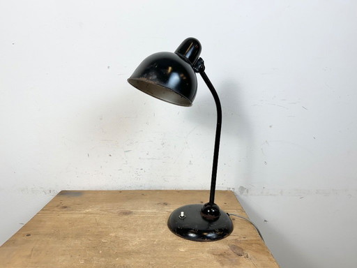 Black Industrial Bauhaus Table Lamp, 1930s