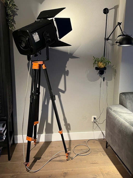 Unique Theater Lamp on Surveyor Tripod