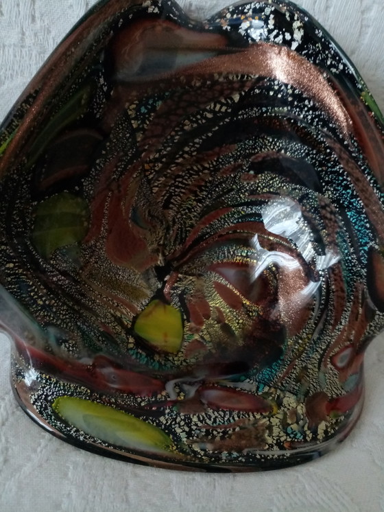 Image 1 of Murano/Avem Tutti Frutti jaren 60 glazen asbak/zakje leegsysteem