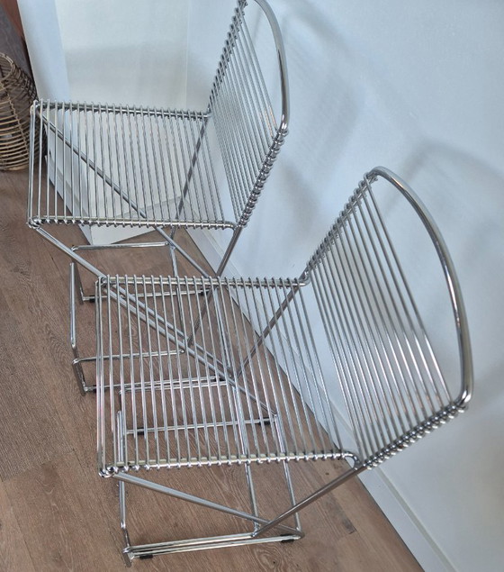 Image 1 of Set di 2 sgabelli da bar Till Behrens, anni '80, postmoderno