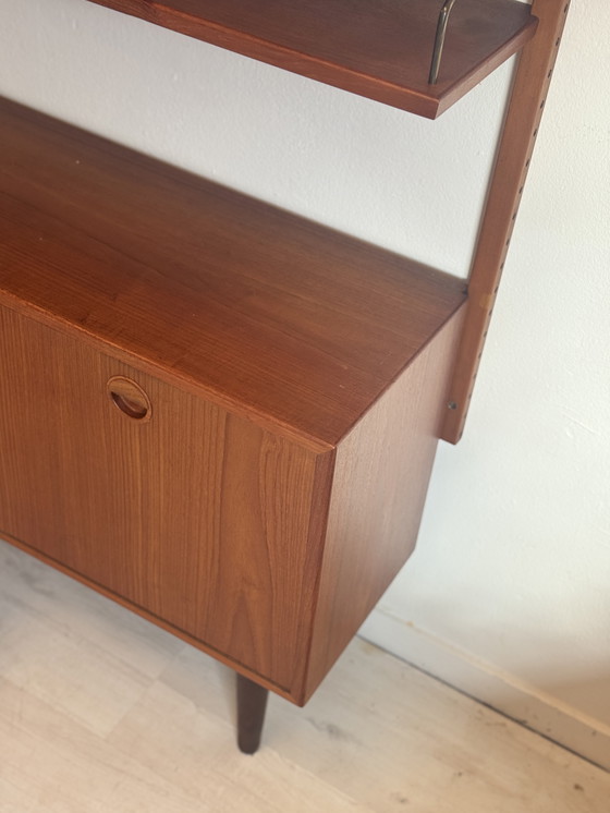 Image 1 of Mueble de pared danés – Muebles HG – Teca – Años 60