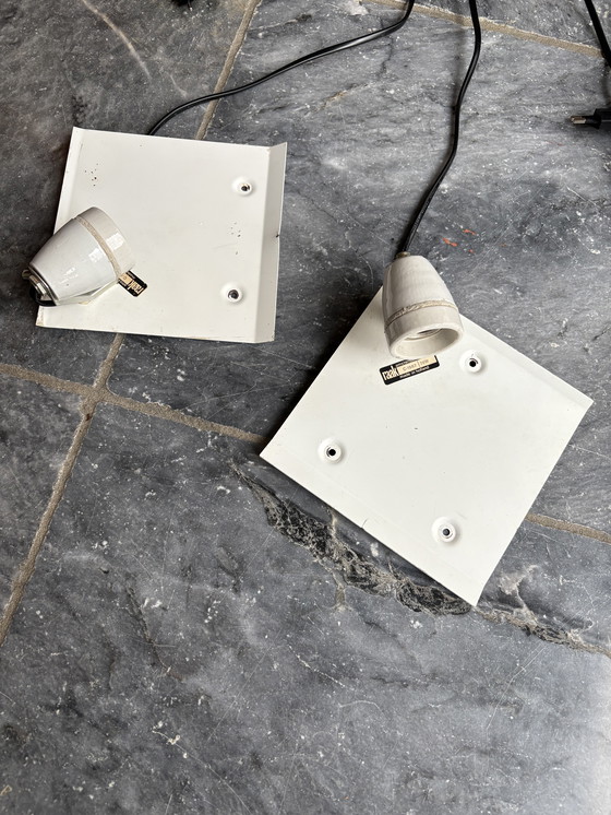 Image 1 of 2x Raak vintage wall/ceiling lamps 1960s (model C 1587)