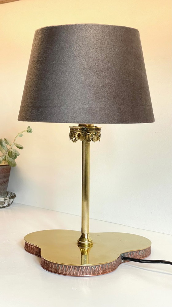 Image 1 of LAMPADA VINTAGE Clover IN OTTONE MASSICCIO