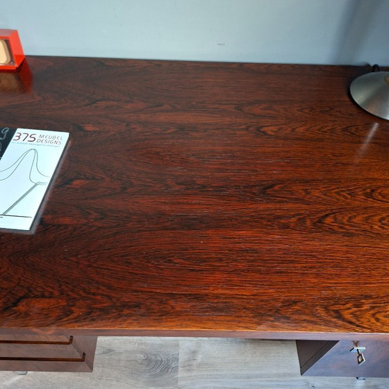 Image 1 of Vintage rosewood executive desk from the 1960s